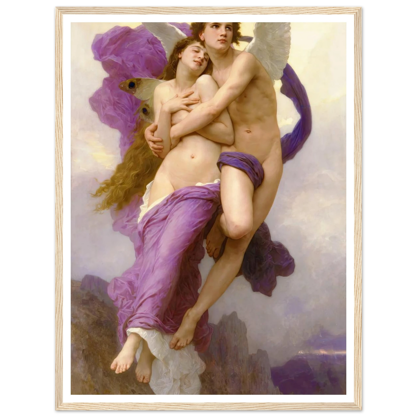 The abduction of Psyche (1895) Art Print | William Bouguereau-Quipham Collections