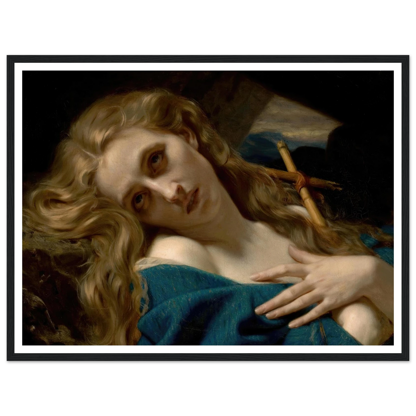 Mary Magdalene in the Cave (1868) Art Print | Hugues Merle-Quipham Collections