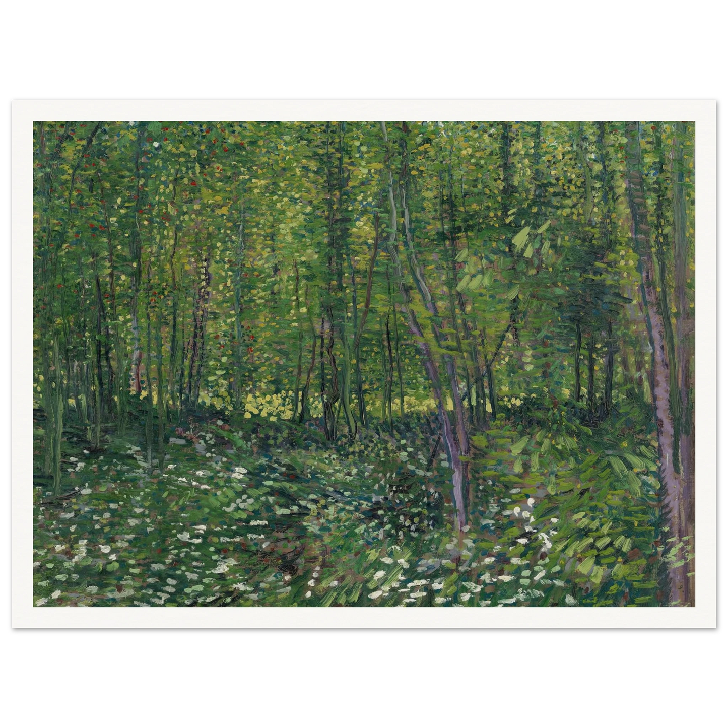 Trees and undergrowth (1887) Art Print | Vincent van Gogh-Quipham Collections