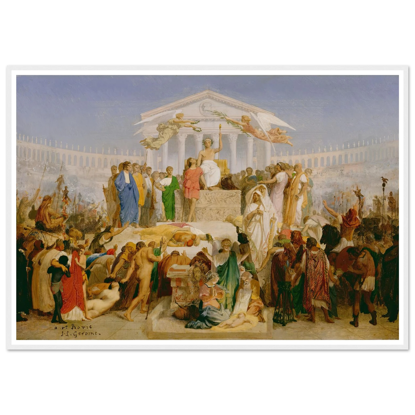The Age of Augustus, the Birth of Christ (1852) Art Print | Jean Leon Gerome-Quipham Collections