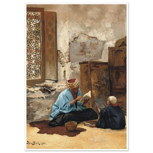 The Lesson (1901) Art Print | Ludwig Deutsch-Quipham Collections