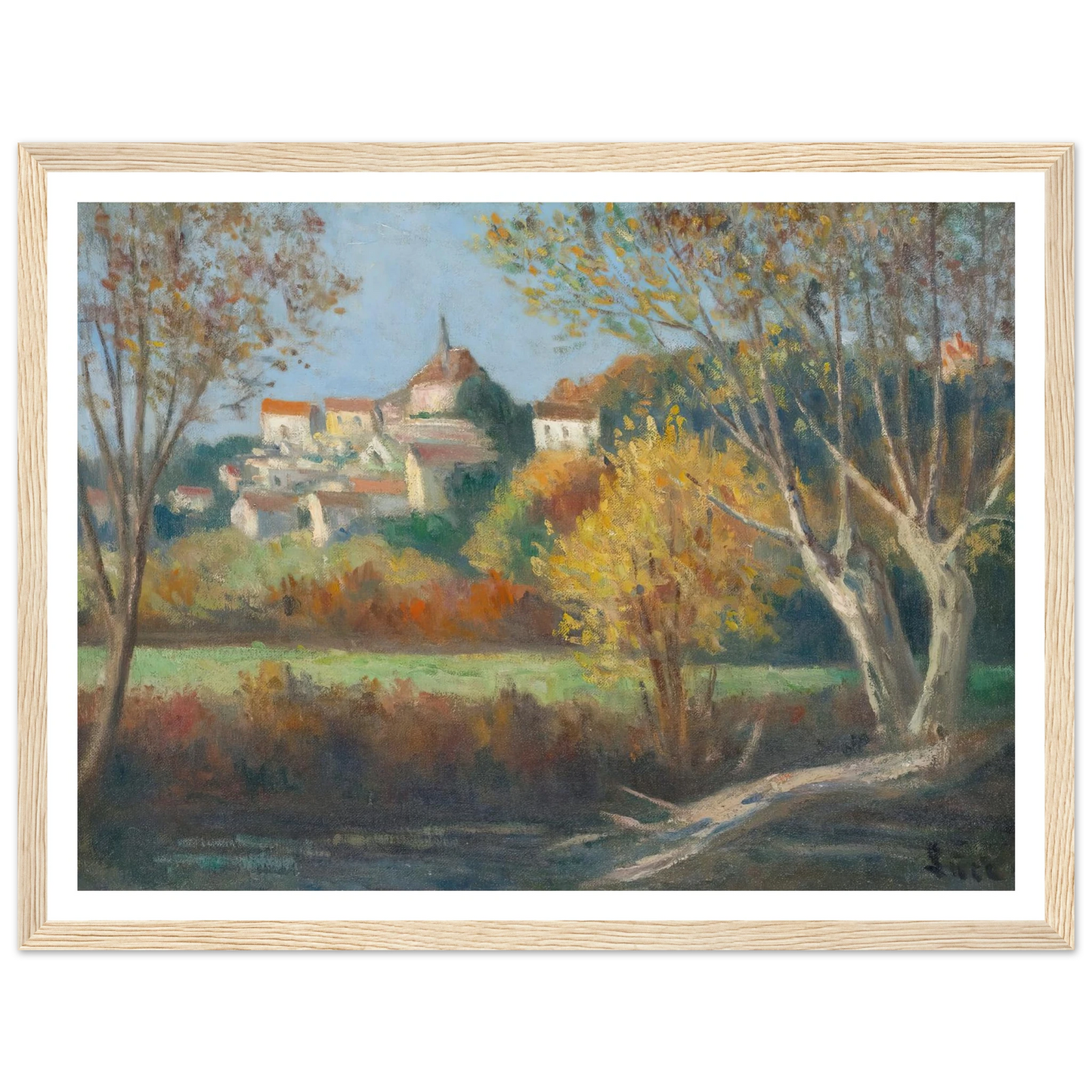 Rolleboise, Le Village Art Print | Maximilien Luce-Quipham Collections
