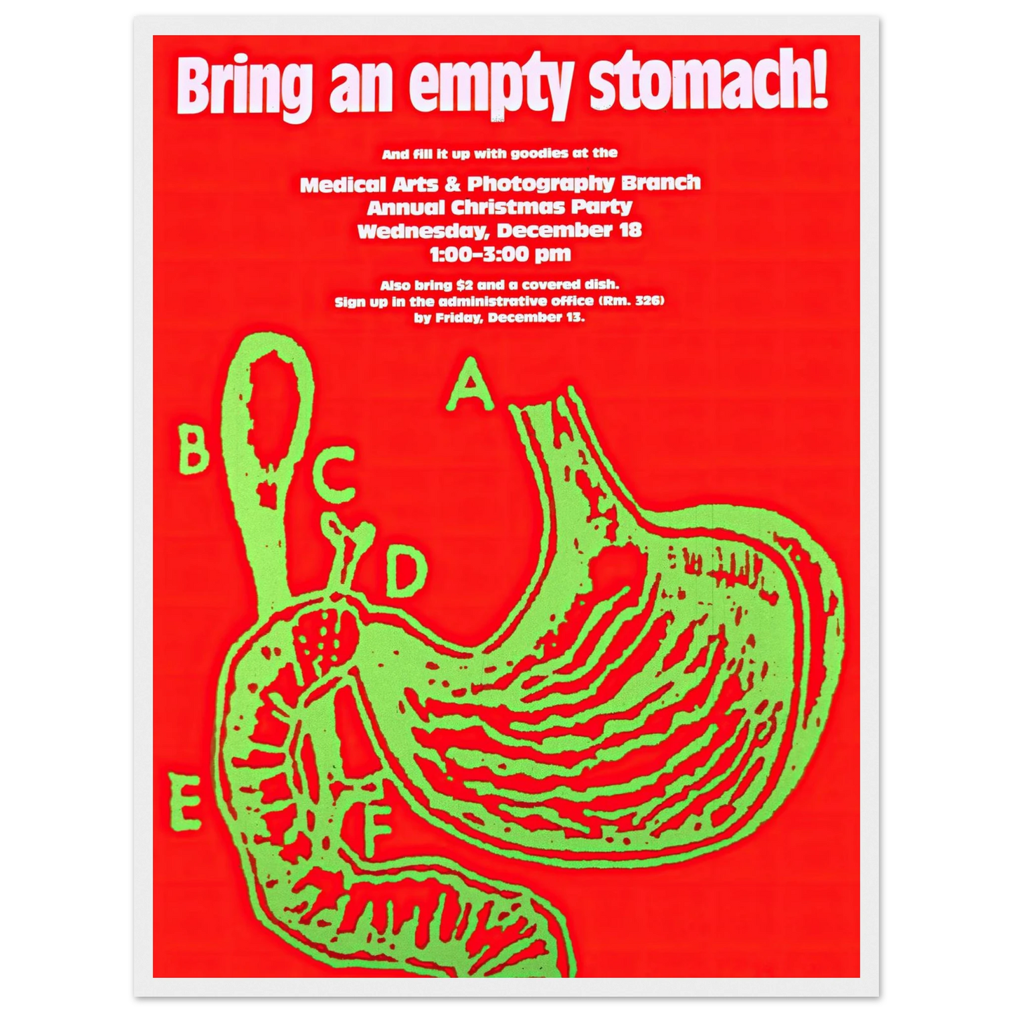Bring an empty stomach! Art Print | National Institutes of Health-Quipham Collections