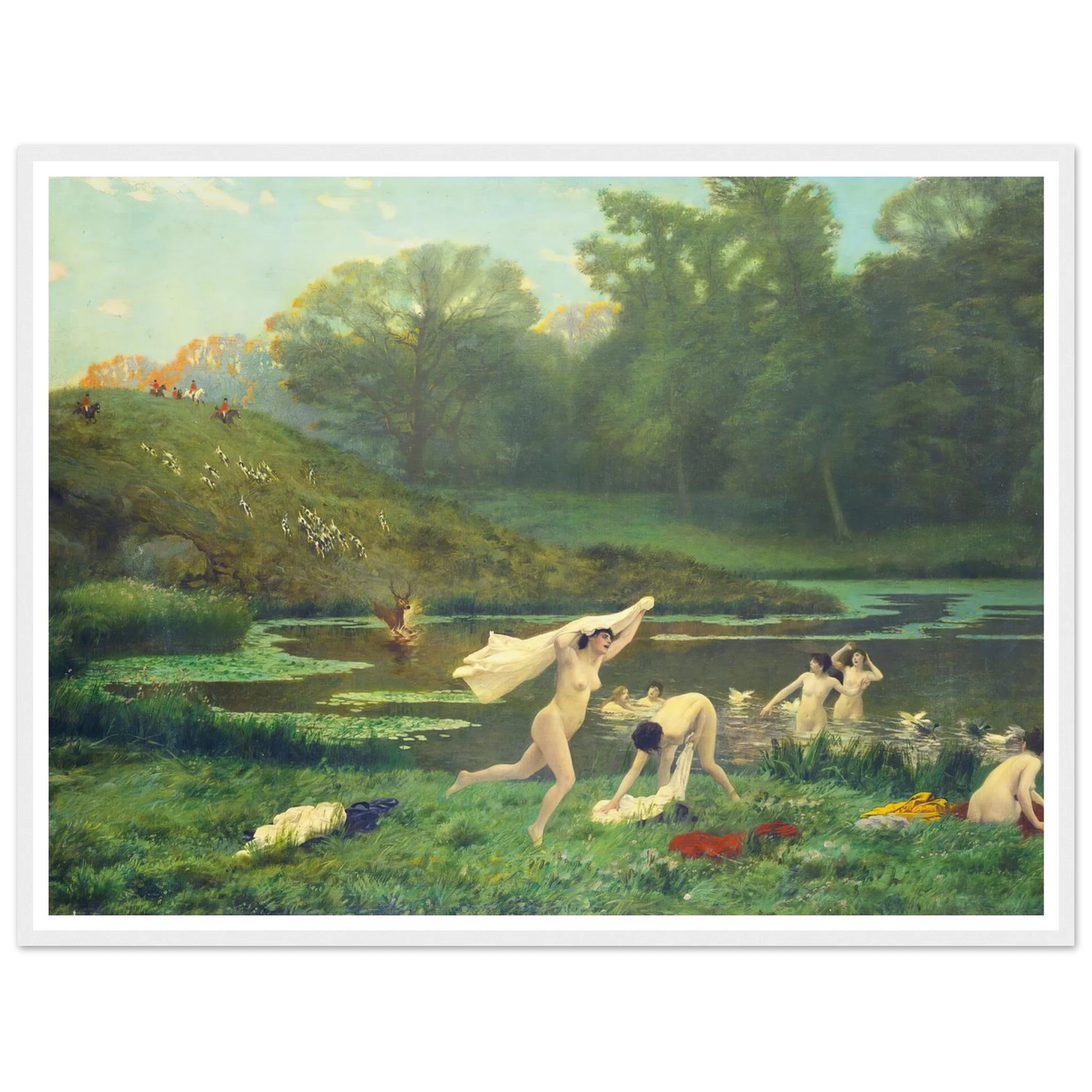 Diane Et Actéon Art Print | Jean Leon Gerome-Quipham Collections