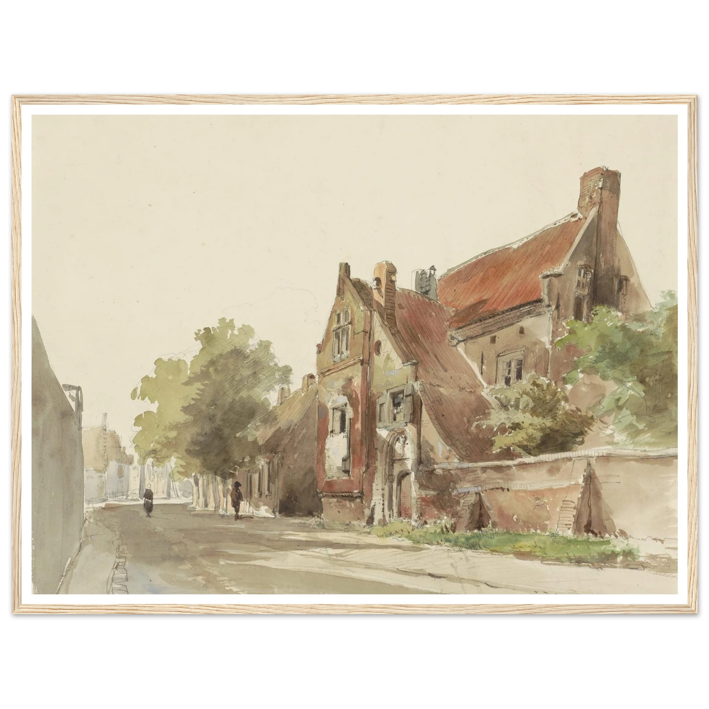 Het oude gasthuis te Hasselt (1861) Art Print | Cornelis Springer-Quipham Collections