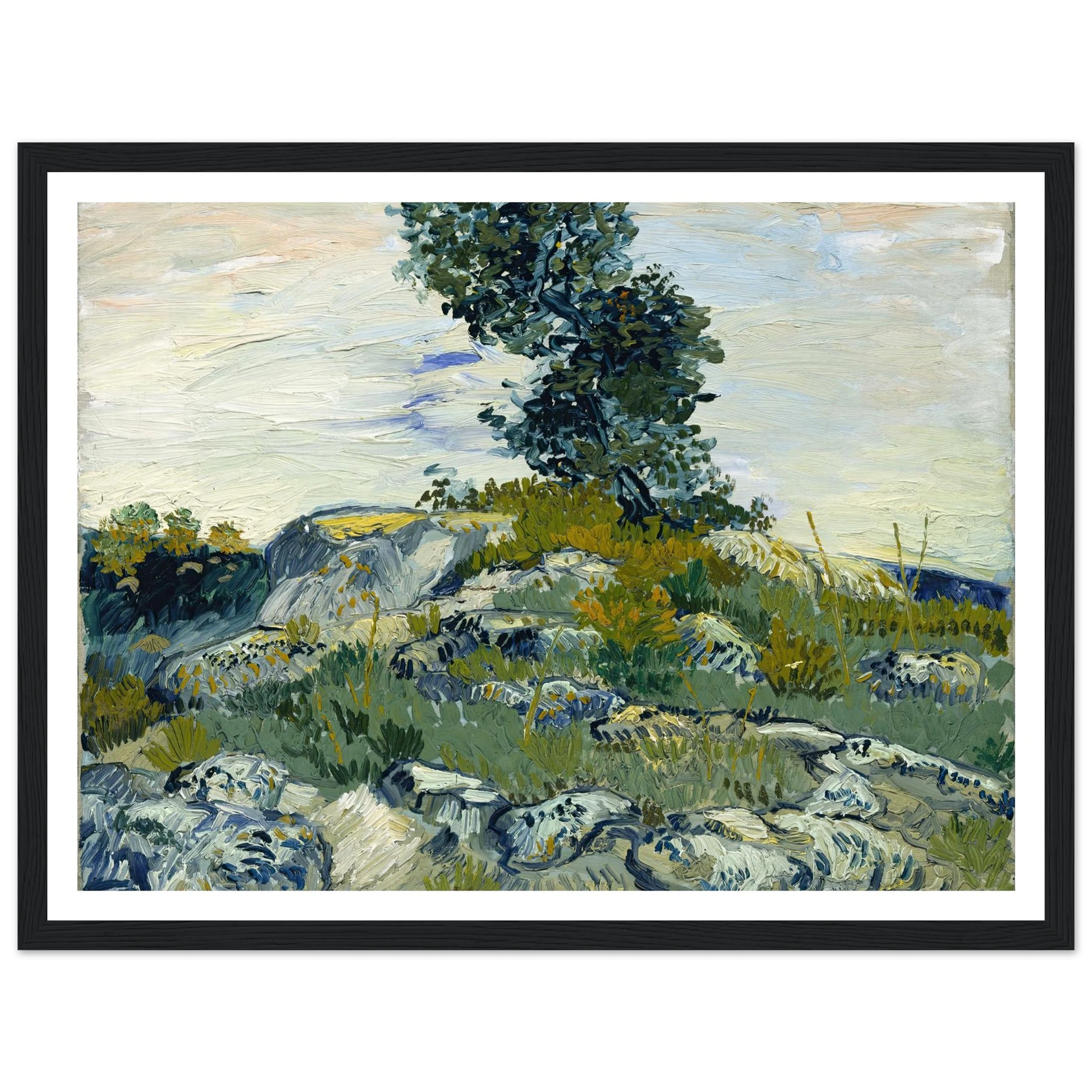 The Rocks Art Print | Vincent van Gogh-Quipham Collections