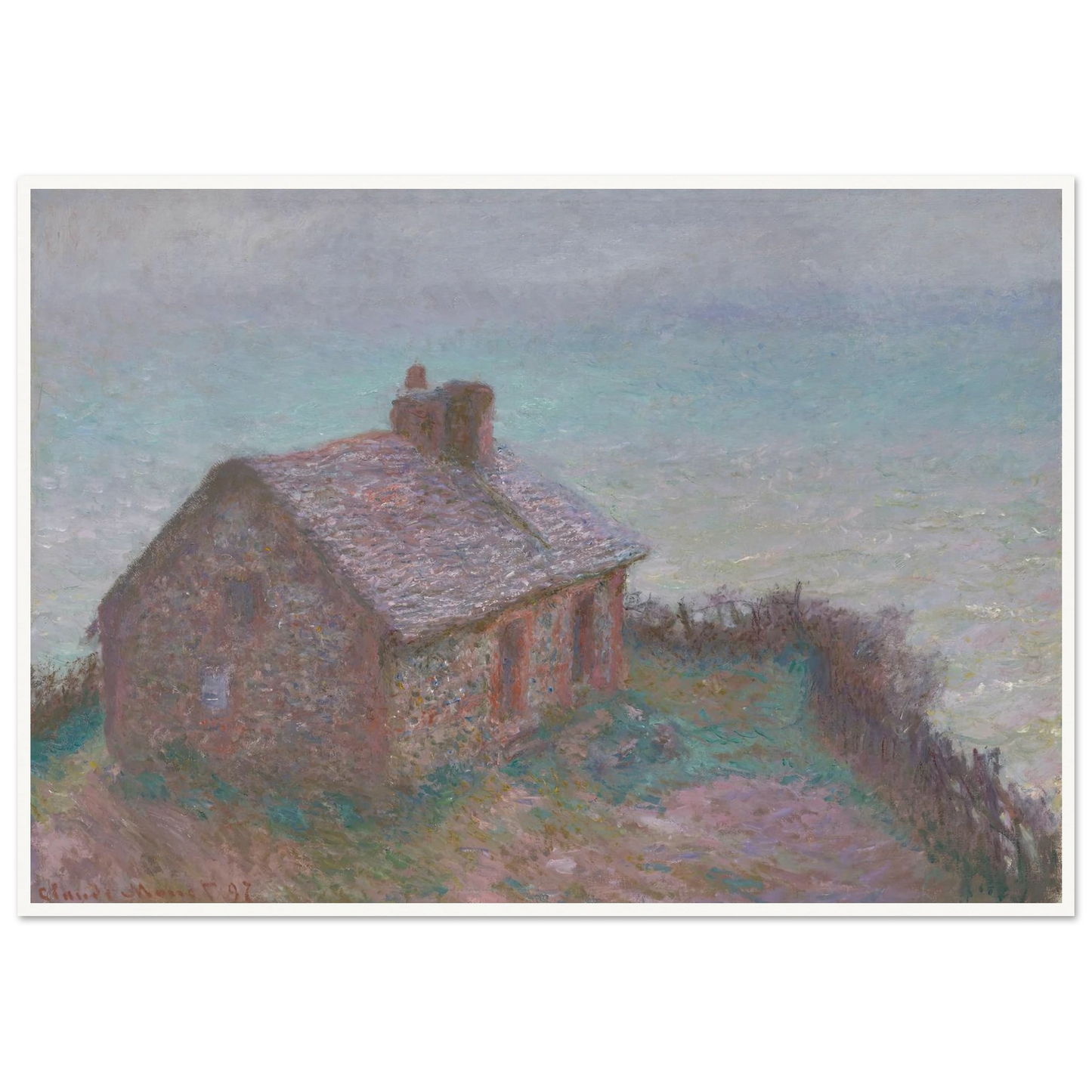 The Customs House at Varengeville (1897) Art Print | Claude Monet-Quipham Collections