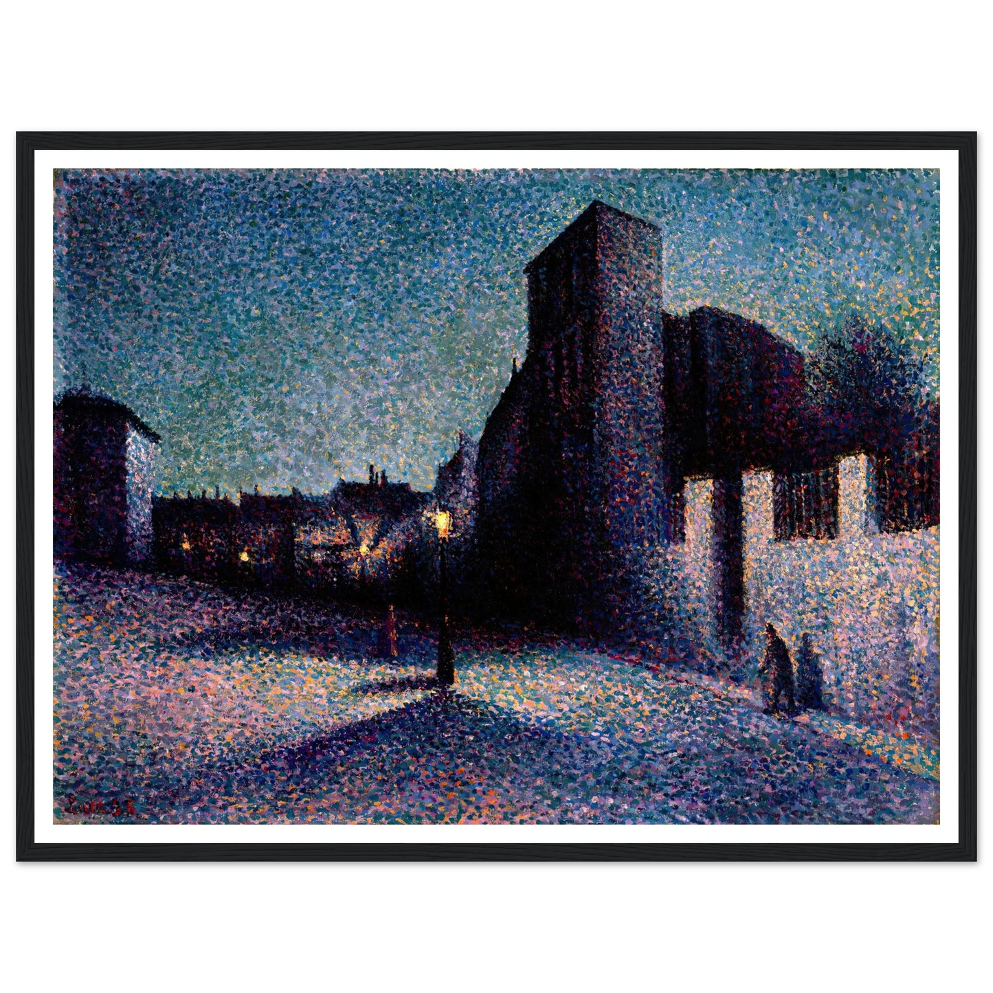Rue Ravignan, Paris (1893) Art Print | Maximilien Luce-Quipham Collections