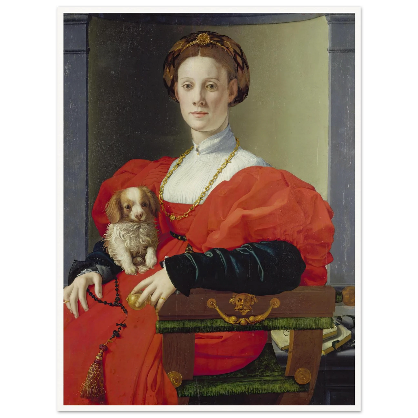 Portrait of a Lady in Red (Francesca Salviati) (ca. 1533) Art Print | Agnolo Bronzino-Quipham Collections
