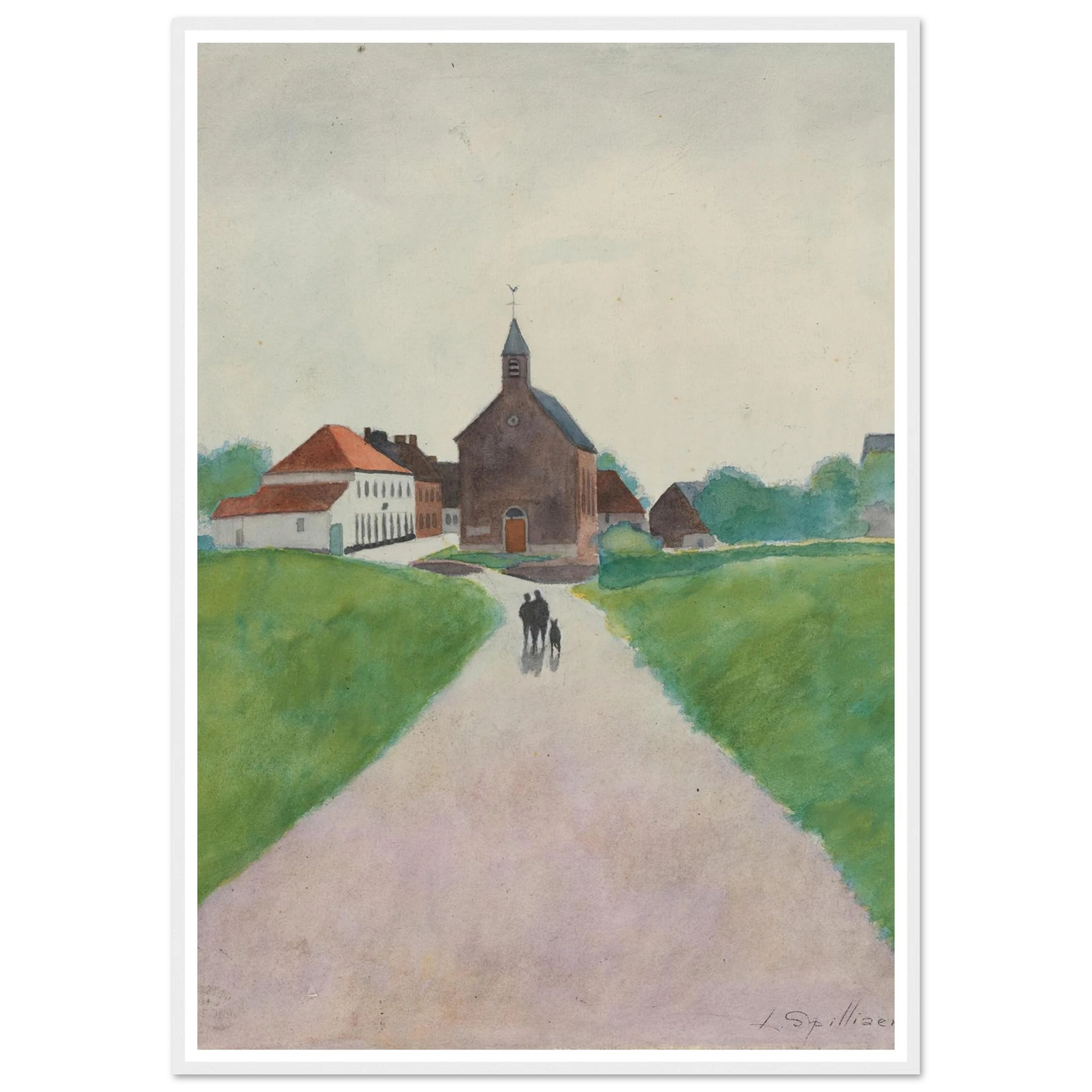 Au temps que Nanette était perdue pl. 4 (1931) Art Print | Leon Spilliaert-Quipham Collections