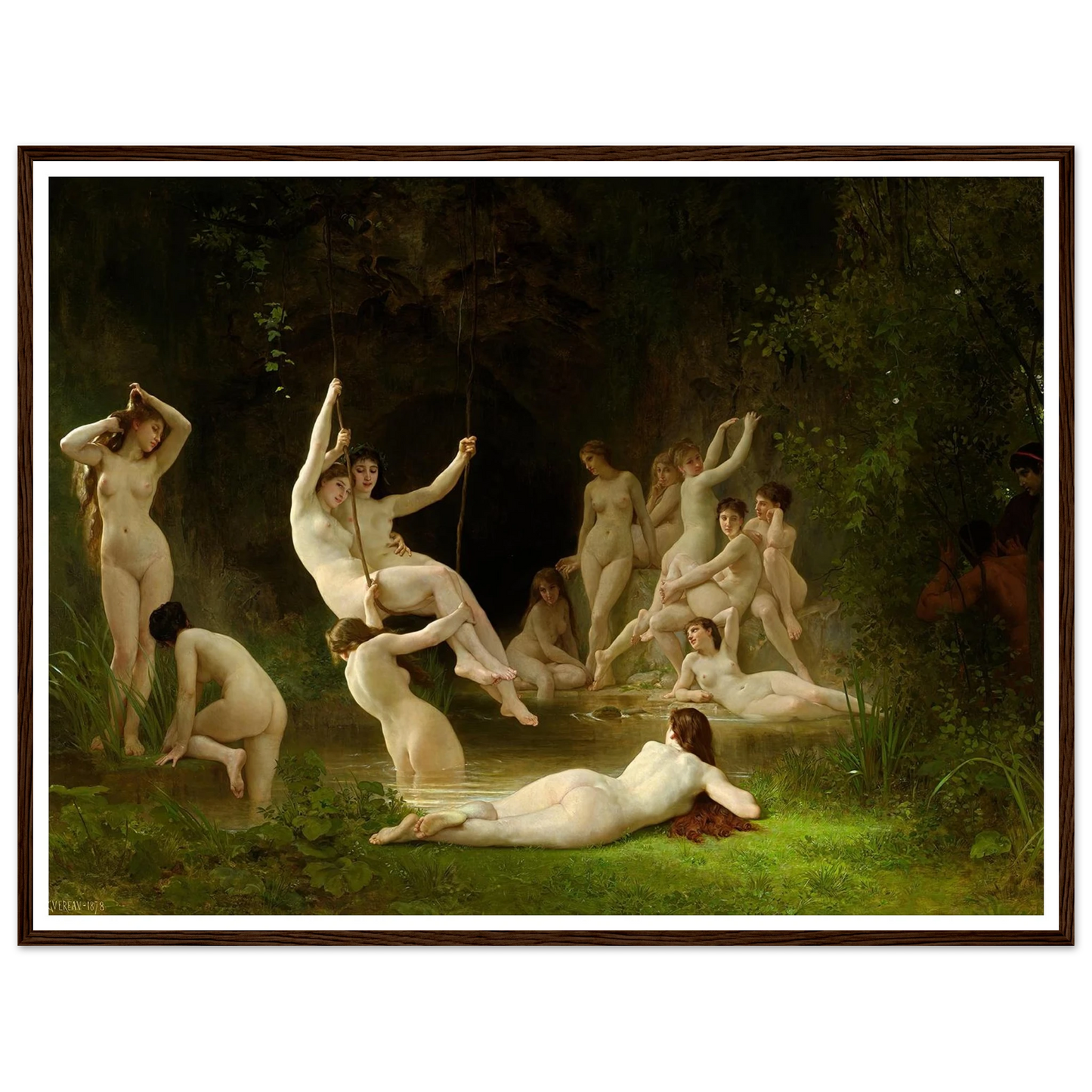 Nymphaeum (1878) Art Print | William Bouguereau-Quipham Collections