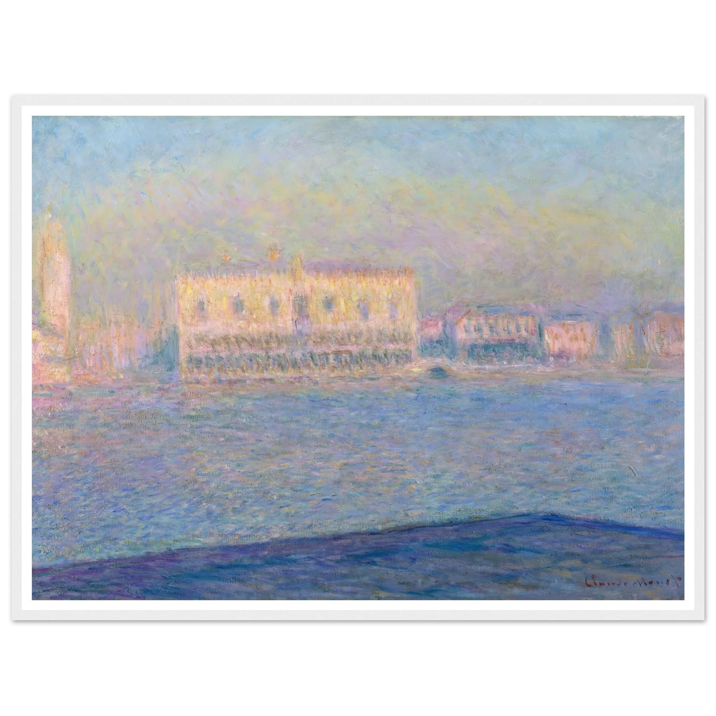 The Doge’s Palace Seen from San Giorgio Maggiore (1908) Art Print | Claude Monet-Quipham Collections