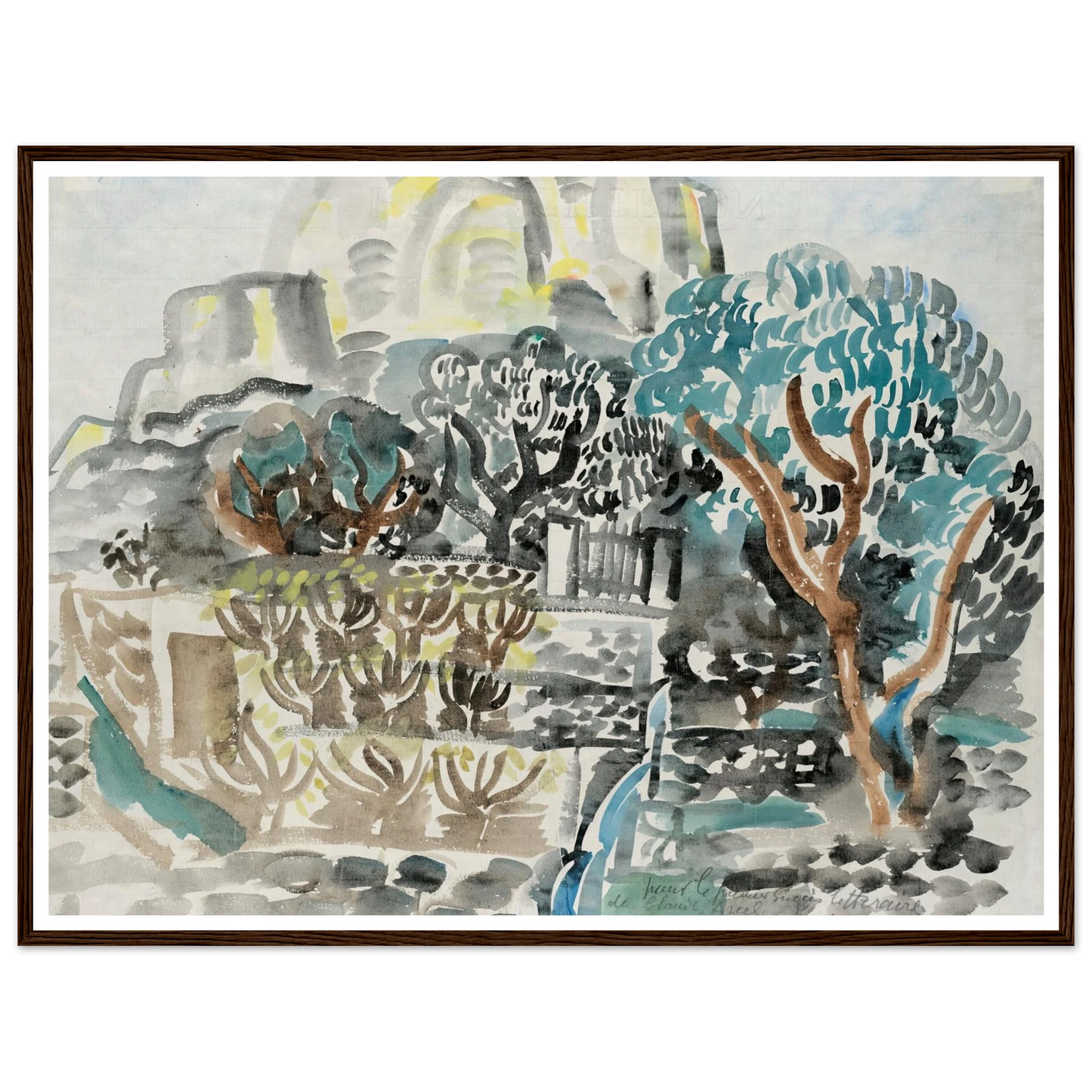 Le Baou de Saint-Jeannet (1921) Art Print | Raoul Dufy-Quipham Collections