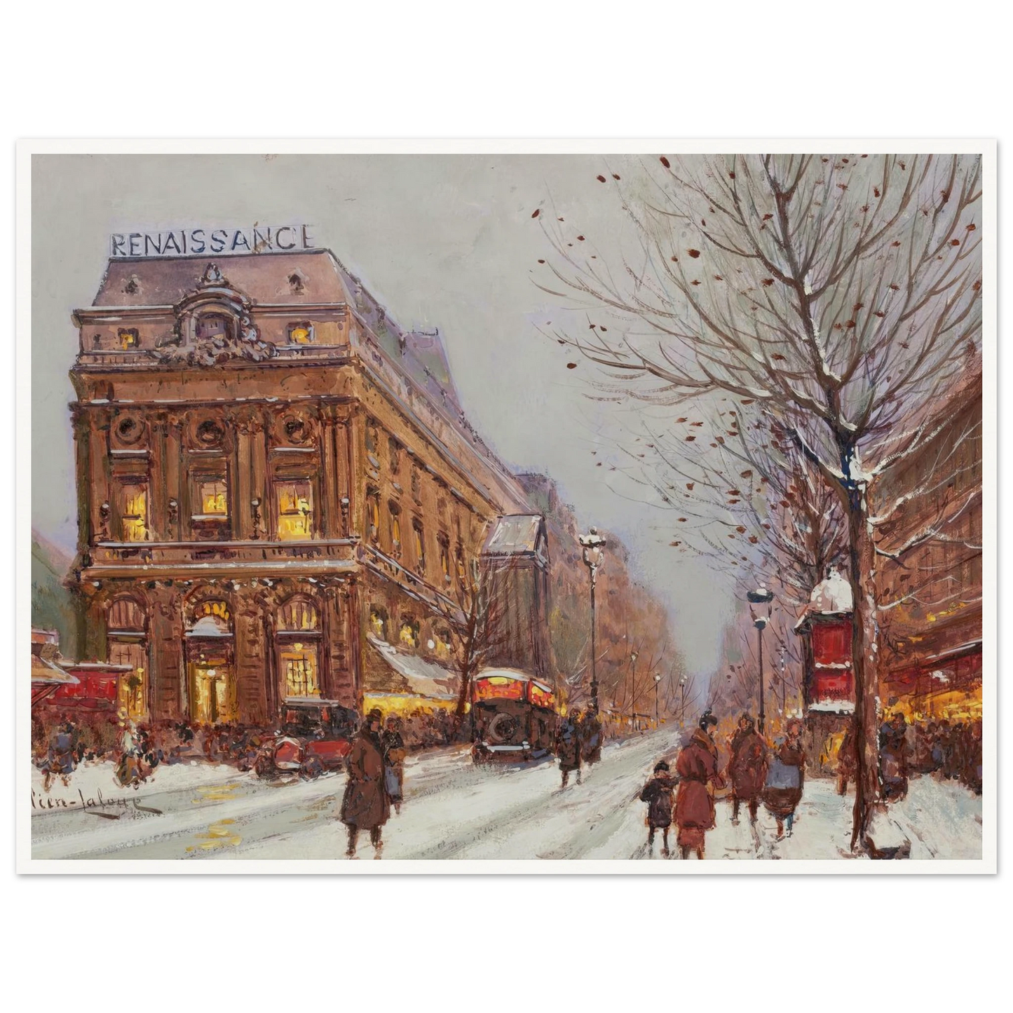 Théâtre de la Renaissance Art Print | Eugene Galien Laloue-Quipham Collections