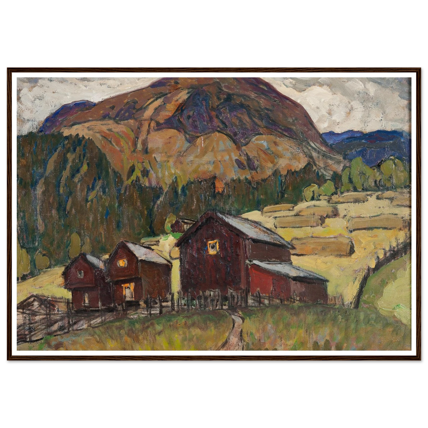 Summer Landscape with Shielings. Study from North Norway Art Print | Anna Boberg-Quipham Collections