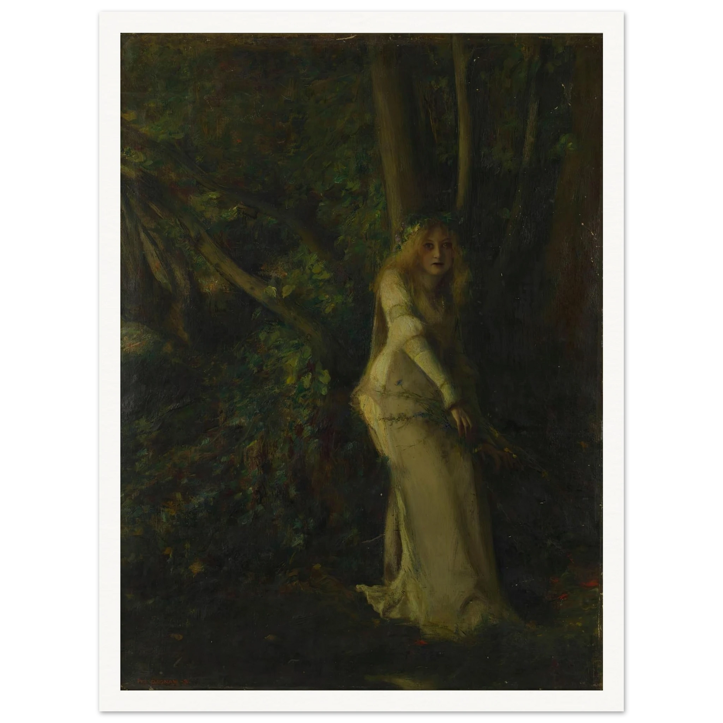 A Young Woman in the Play Art Print | Pascal Adolphe Jean Dagnan Bouveret-Quipham Collections