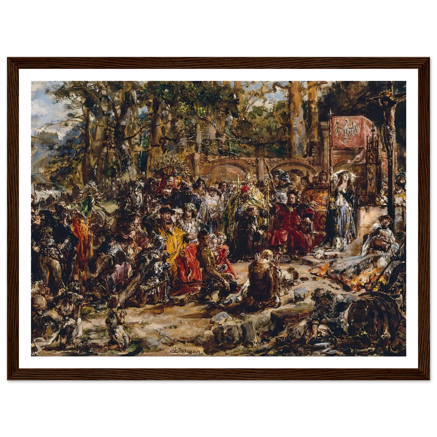 Baptism of Lithuania, from the series “History of Civilization in Poland” (1888) Art Print | Jan Matejko-Quipham Collections