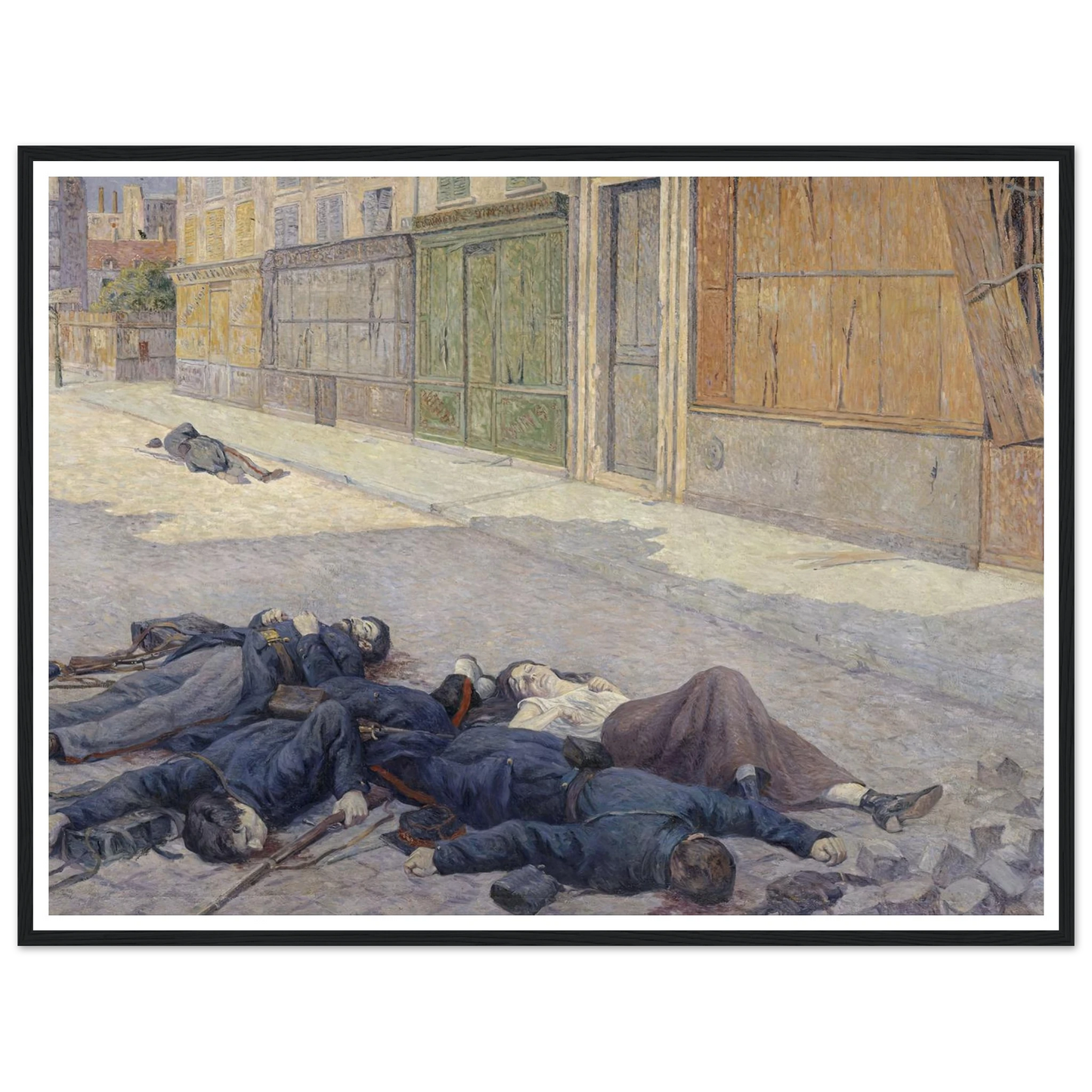 A Street in Paris in May 1871 (between 1903 and 1906) Art Print | Maximilien Luce-Quipham Collections