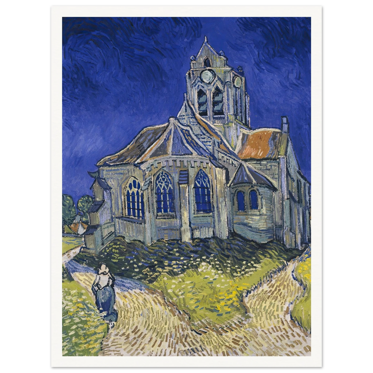 The Church in Auvers-sur-Oise, View from the Chevet (1890) Art Print | Vincent van Gogh-Quipham Collections