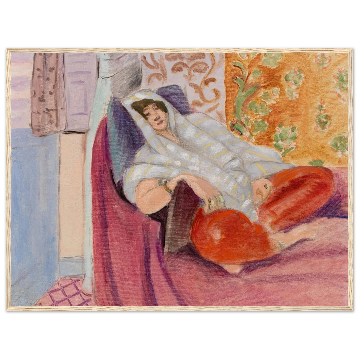 Woman Reclining (1921) Art Print | Henri Matisse-Quipham Collections