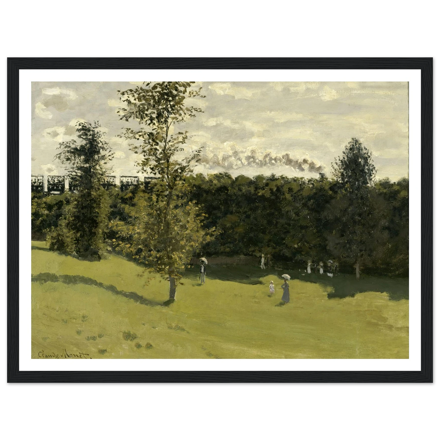 Train in the Countryside (circa 1870) Art Print | Claude Monet-Quipham Collections