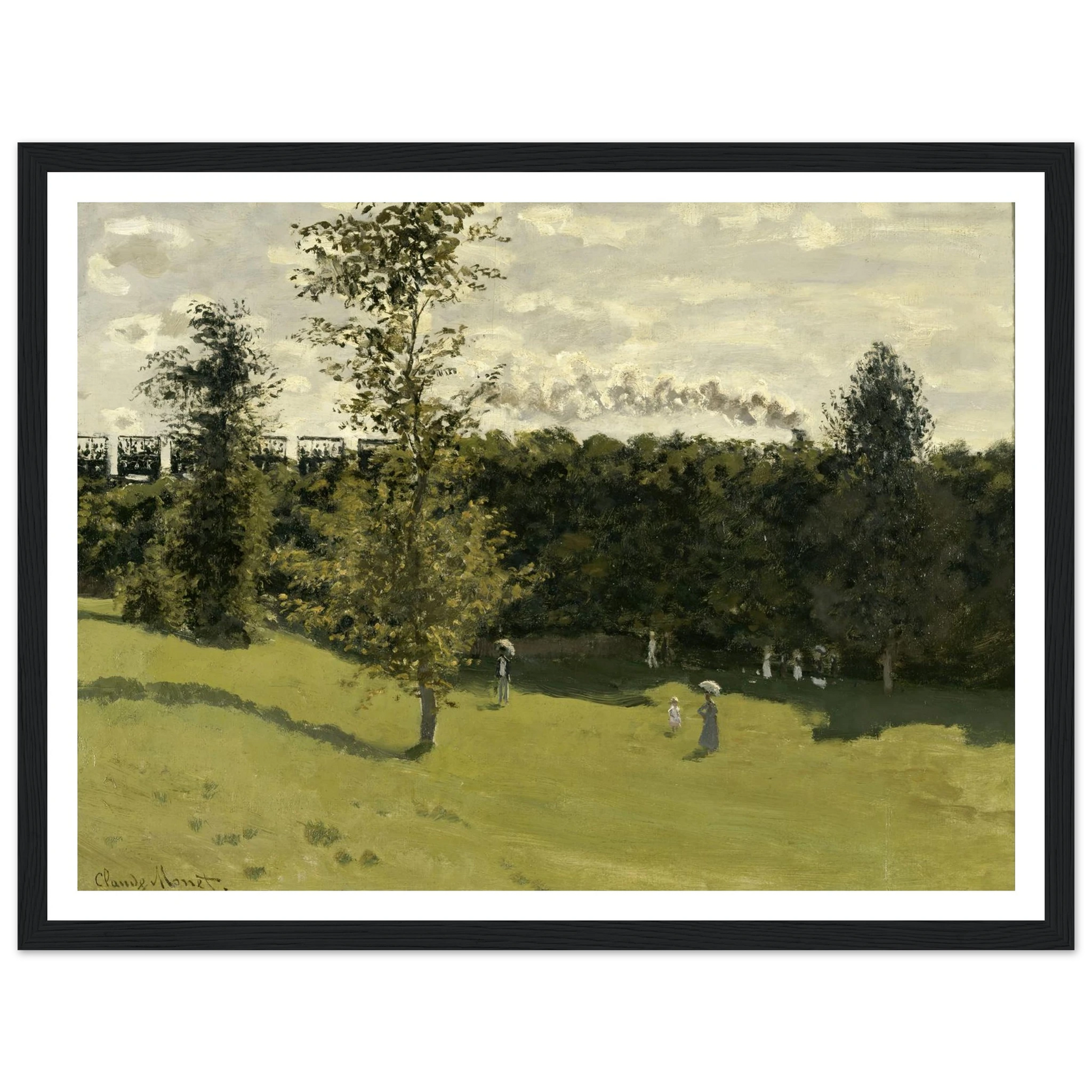Train in the Countryside (circa 1870) Art Print | Claude Monet-Quipham Collections