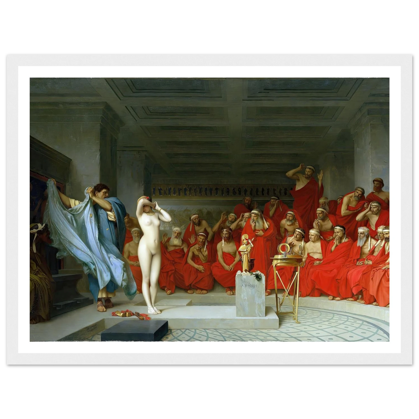 Phryne revealed before the Areopagus (1861) Art Print | Jean Leon Gerome-Quipham Collections