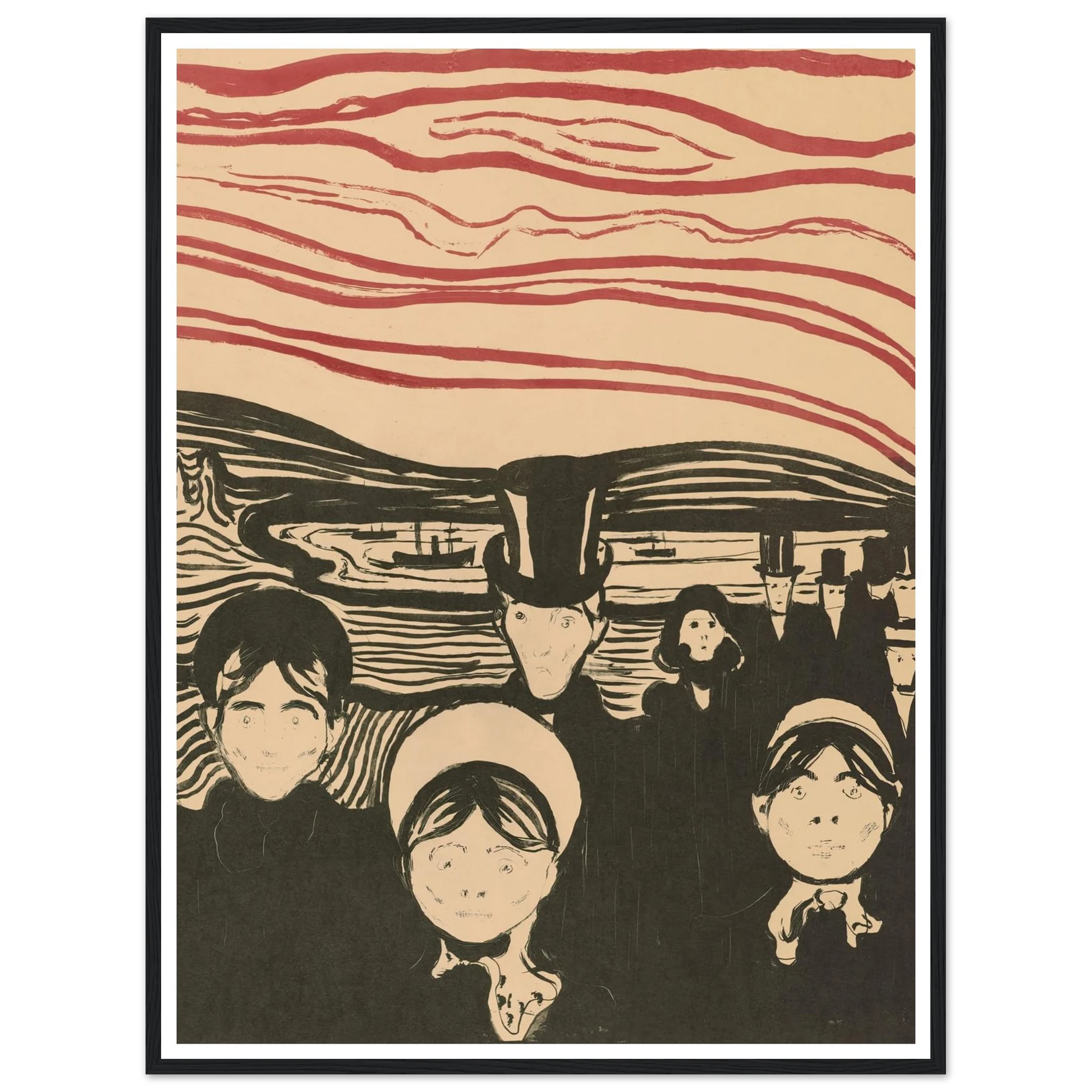 Angst (1896) Art Print | Edvard Munch-Quipham Collections