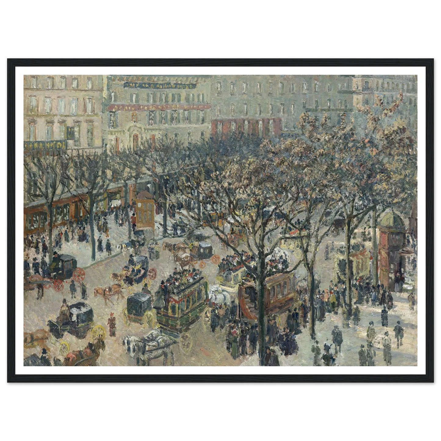 Boulevard des Italiens,Morning_Sunlight (1897) Art Print | Camille Pissarro-Quipham Collections