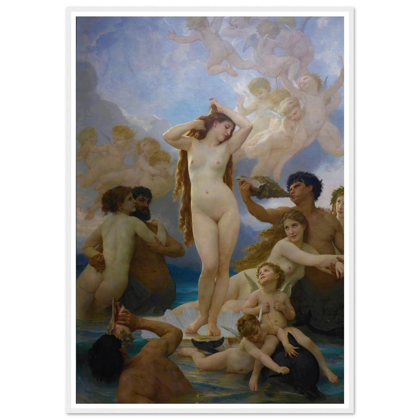 The Birth of Vénus (1879) Art Print | William Bouguereau-Quipham Collections