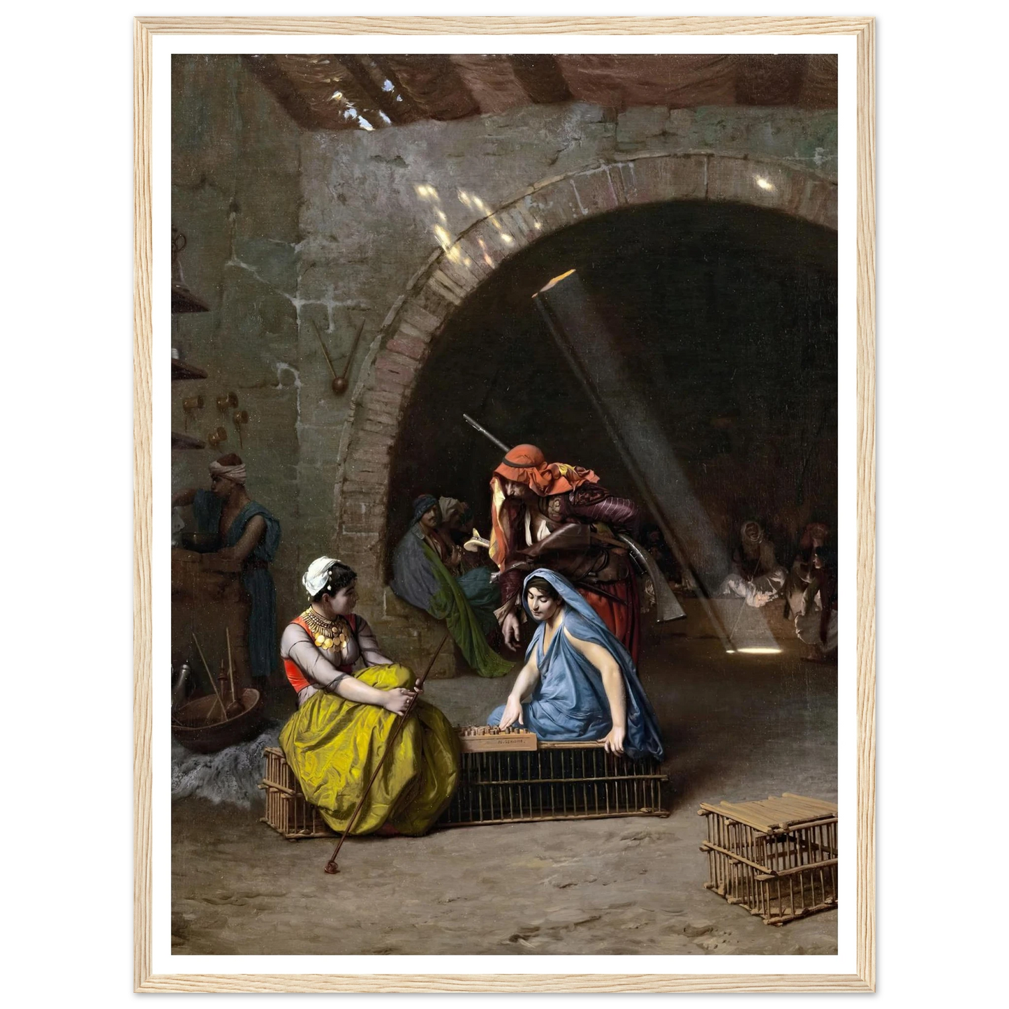 Almehs Playing Draughts Art Print | Jean Leon Gerome-Quipham Collections