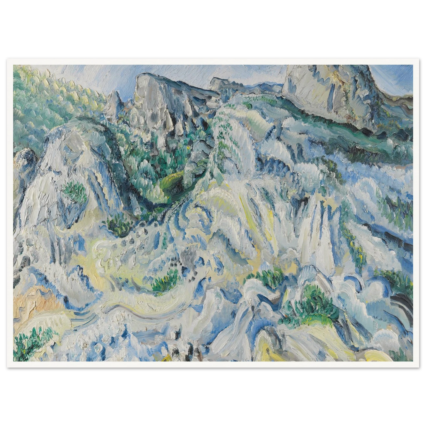 Felslandschaft bei Ulm (Landschaft bei Blaubeuren) (1929) Art Print | Paul Kleinschmidt-Quipham Collections