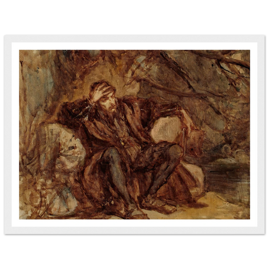 Sigismund Augustus in the Vilnius garden, sketch (1865) Art Print | Jan Matejko-Quipham Collections