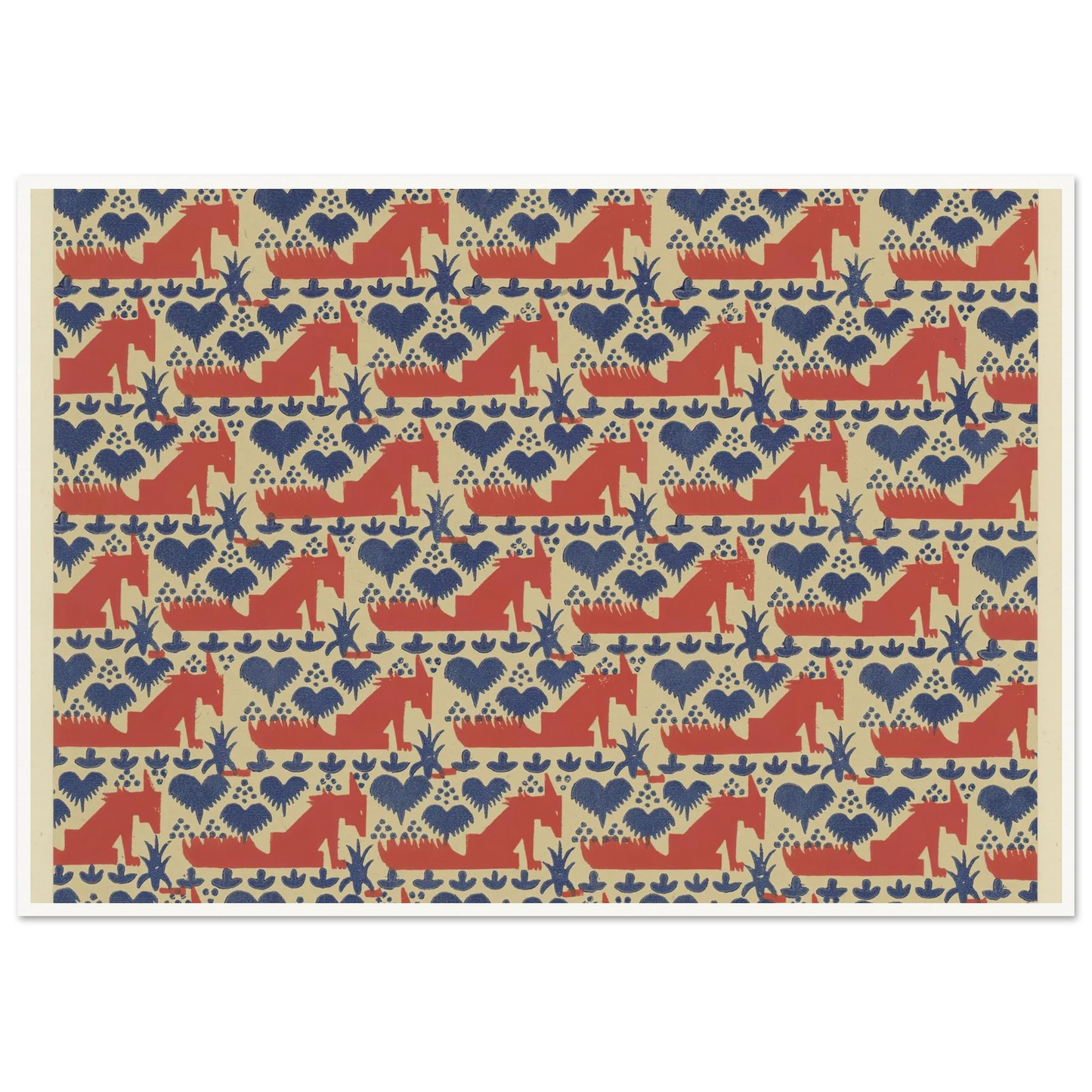 Buntpapier (Füchse) (1902 - 1906) Art Print | Maria von Uchatius-Quipham Collections