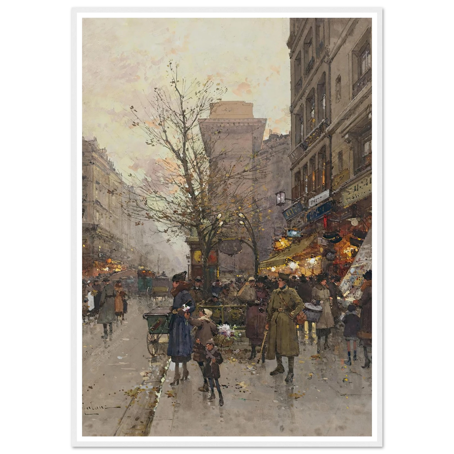 La Porte Saint Denis, Paris Art Print | Eugene Galien Laloue-Quipham Collections