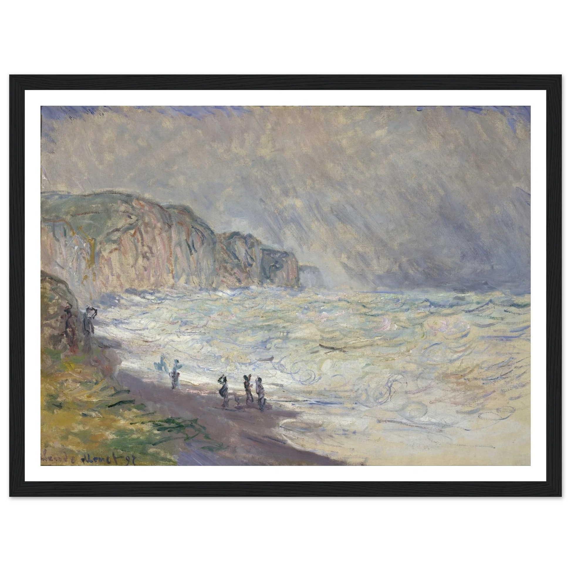 Heavy Sea at Pourville (1897) Art Print | Claude Monet-Quipham Collections
