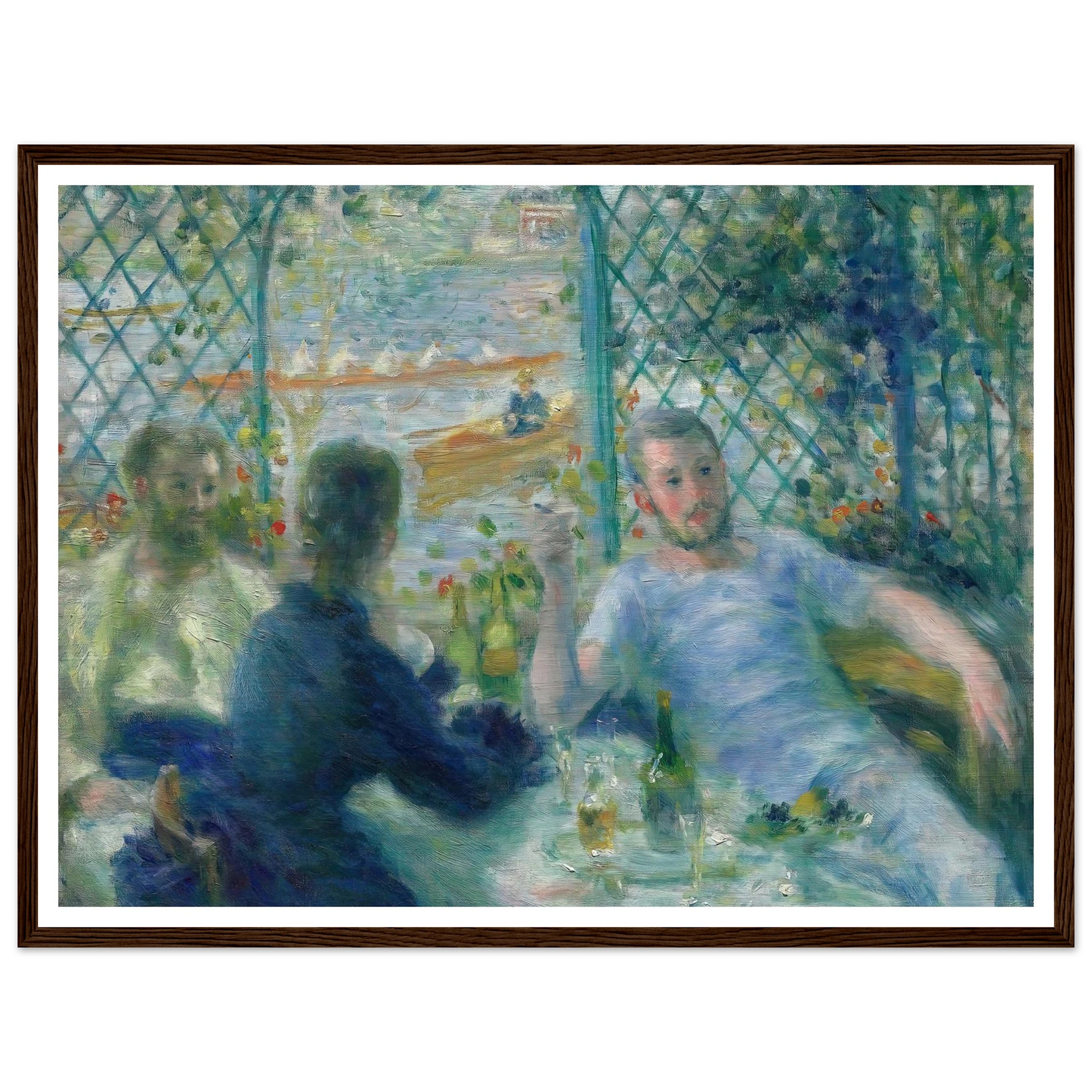 Lunch at the Restaurant Fournaise (The Rowers’ Lunch) (1875) Art Print | Pierre Auguste Renoir-Quipham Collections