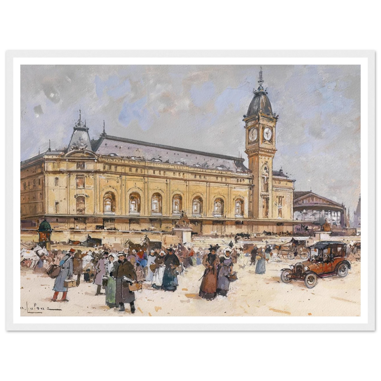 Gare de Lyon Art Print | Eugene Galien Laloue-Quipham Collections