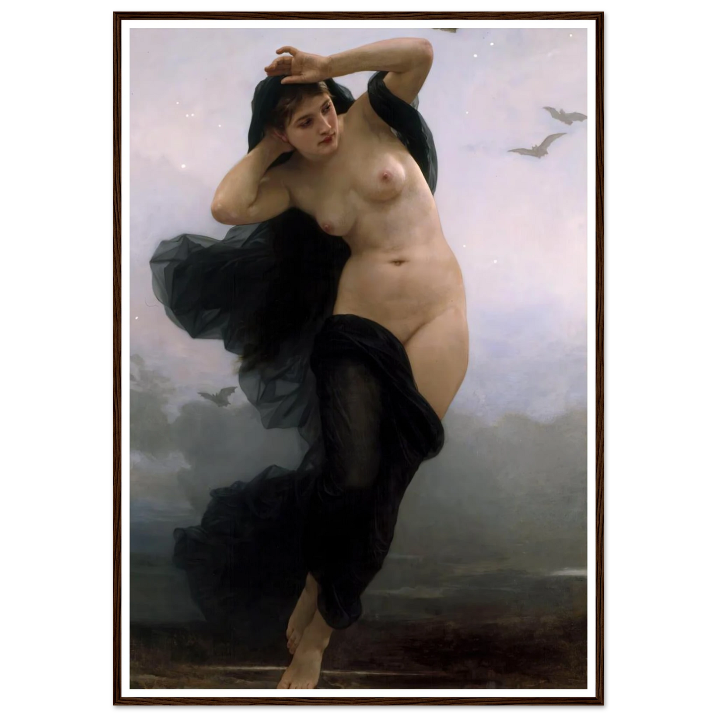La Nuit (1883) Art Print | William Bouguereau-Quipham Collections