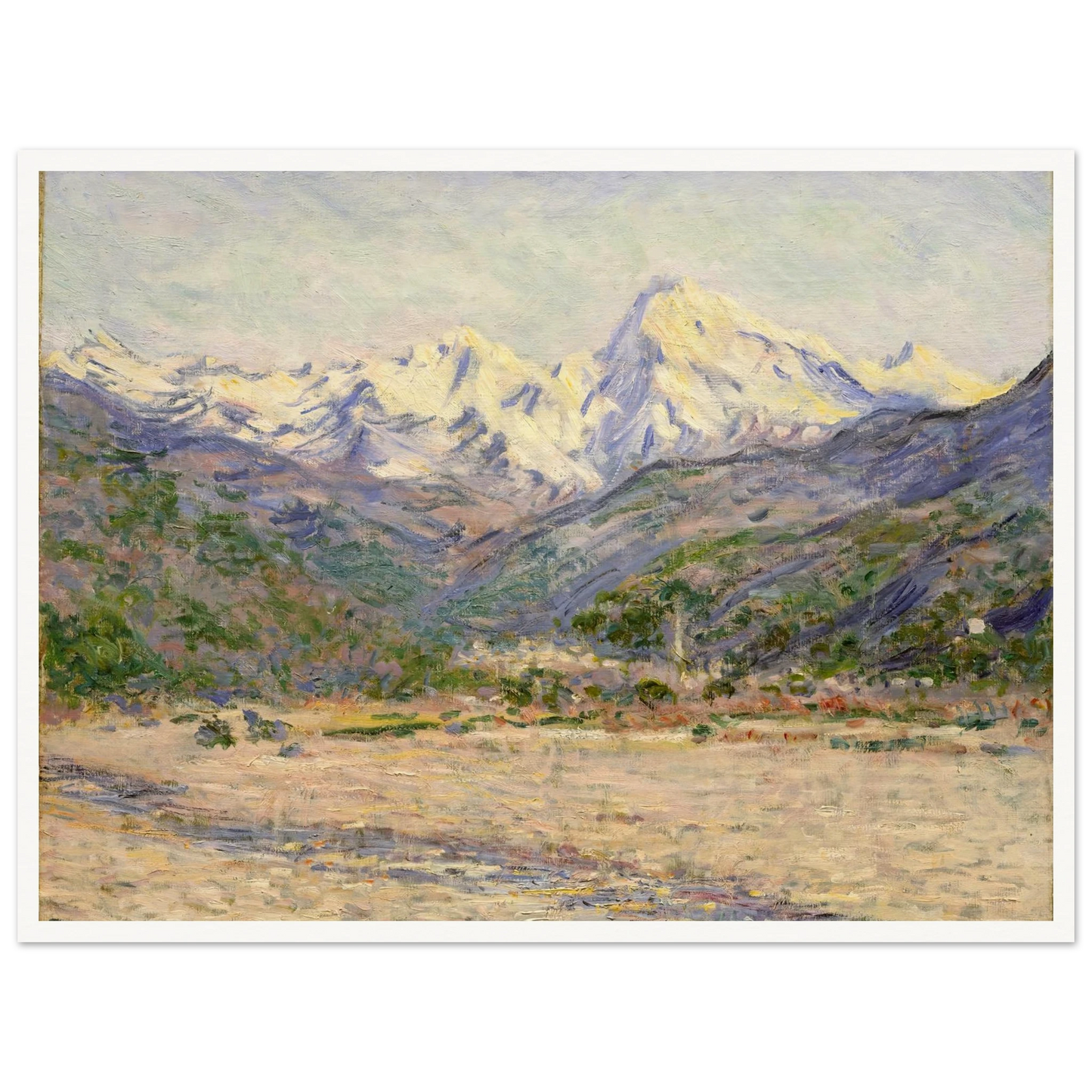 The Valley of the Nervia (1884) Art Print | Claude Monet-Quipham Collections
