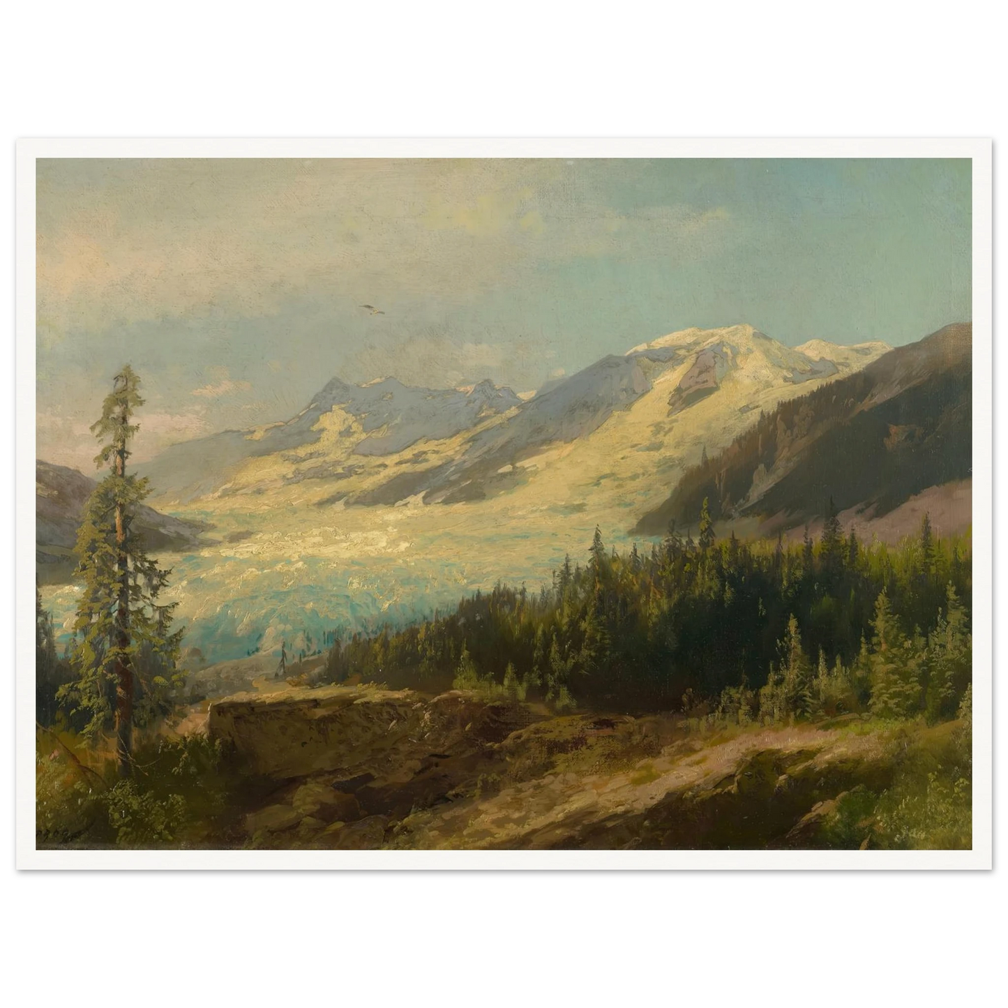 Pines in the Mountains (About 1895) Art Print | Hermann Ottomar Herzog-Quipham Collections