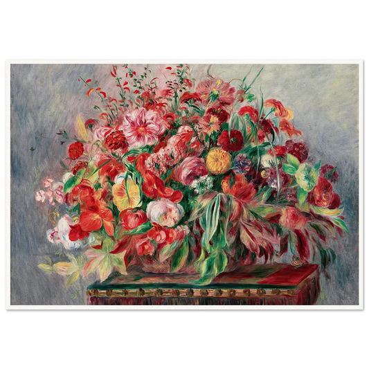 Corbeille de fleurs (1890) Art Print | Pierre Auguste Renoir-Quipham Collections