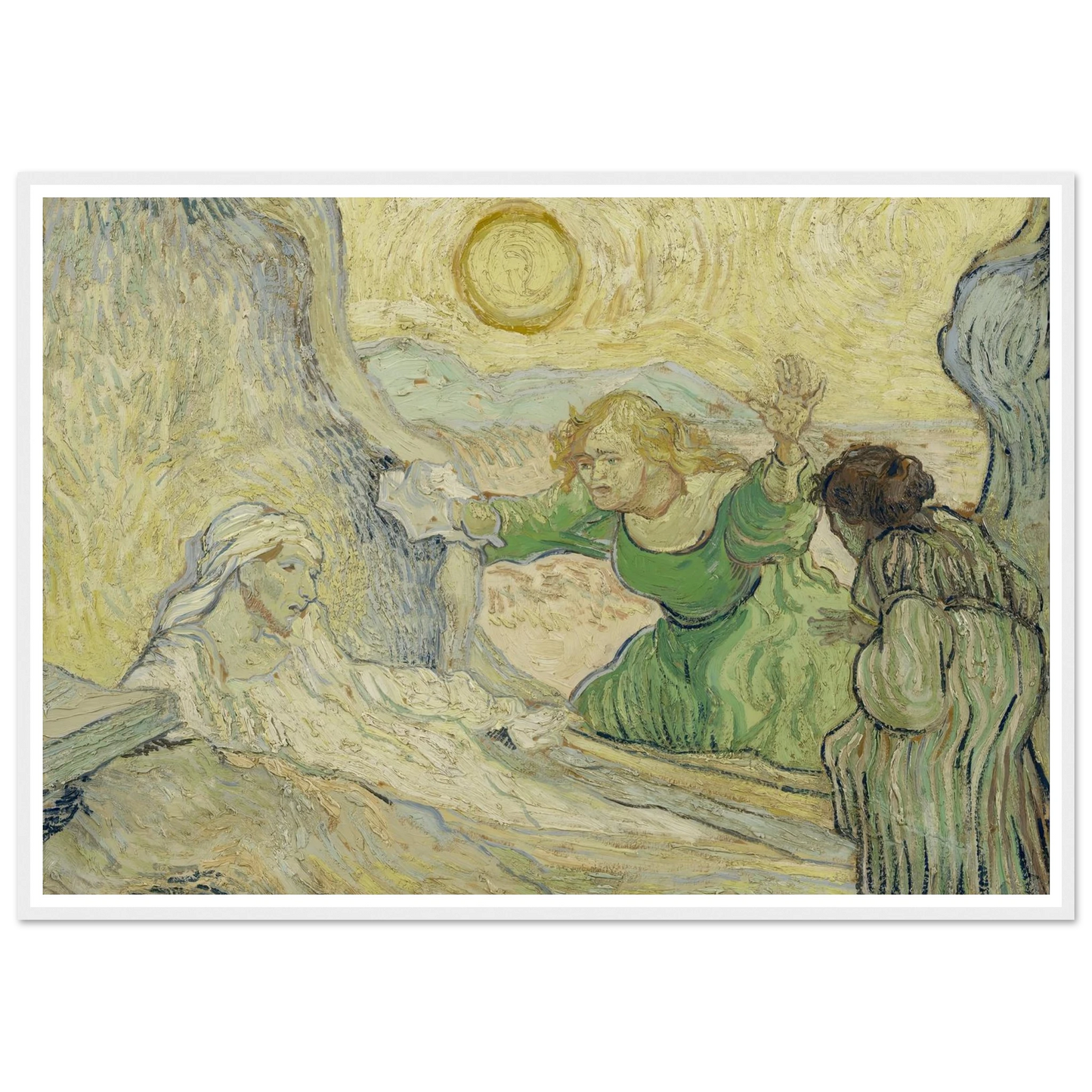 The raising of Lazarus (after Rembrandt) Art Print | Vincent van Gogh-Quipham Collections