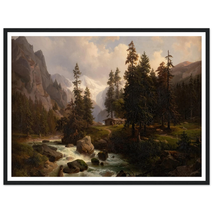Dale in the High Alps at Gastein (1850) Art Print | August Behrendsen-Quipham Collections