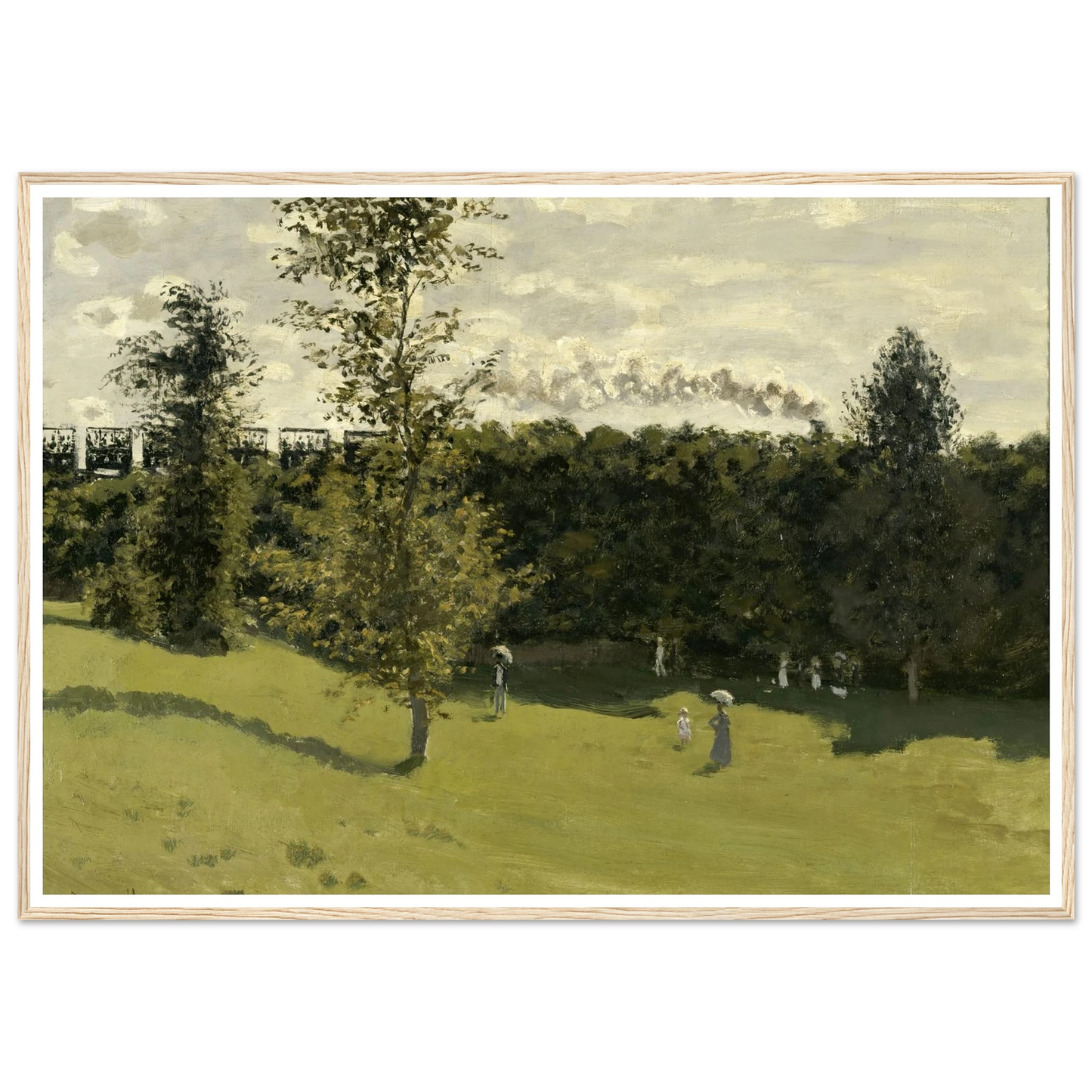 Train in the Countryside (circa 1870) Art Print | Claude Monet-Quipham Collections