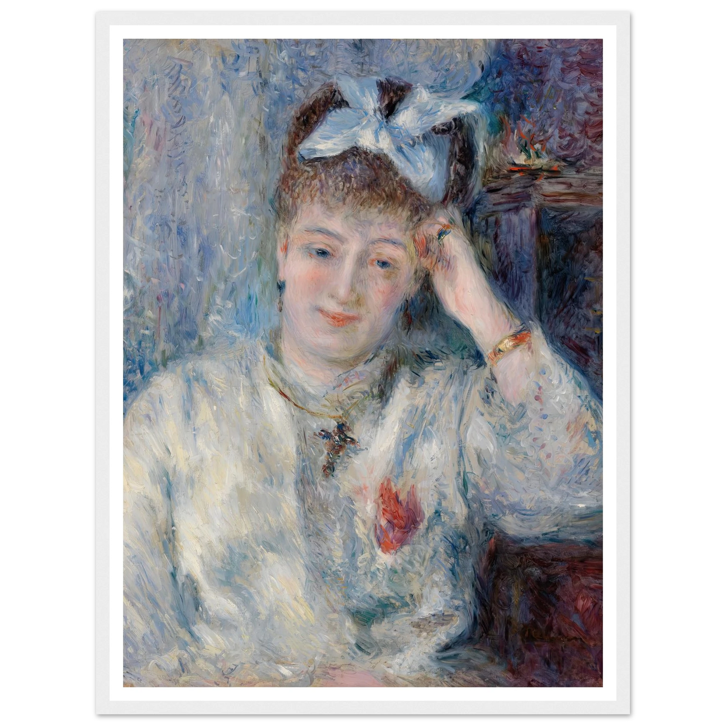Portrait of Mademoiselle Marie Murer (Portrait de Mademoiselle Marie Murer) (1877) Art Print | Pierre Auguste Renoir-Quipham Collections