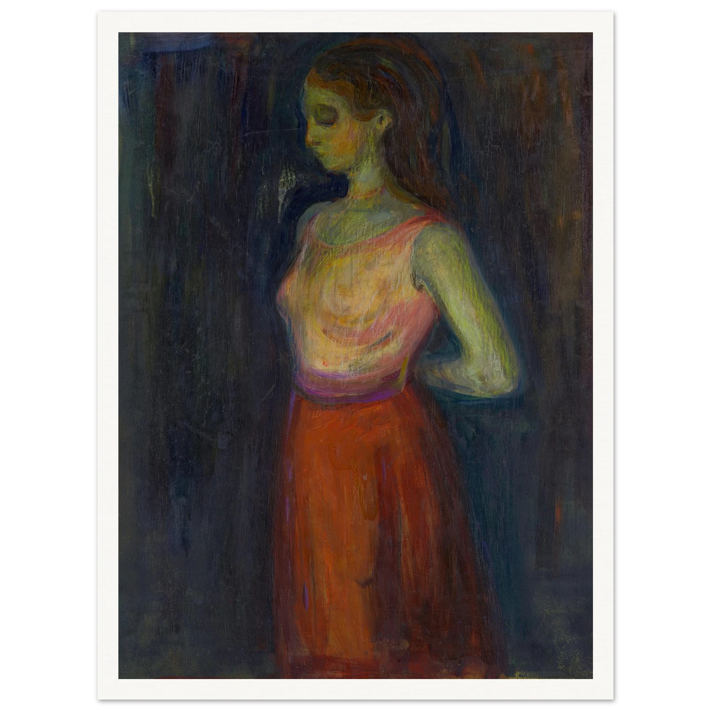 Study of a Model (1898) Art Print | Edvard Munch-Quipham Collections