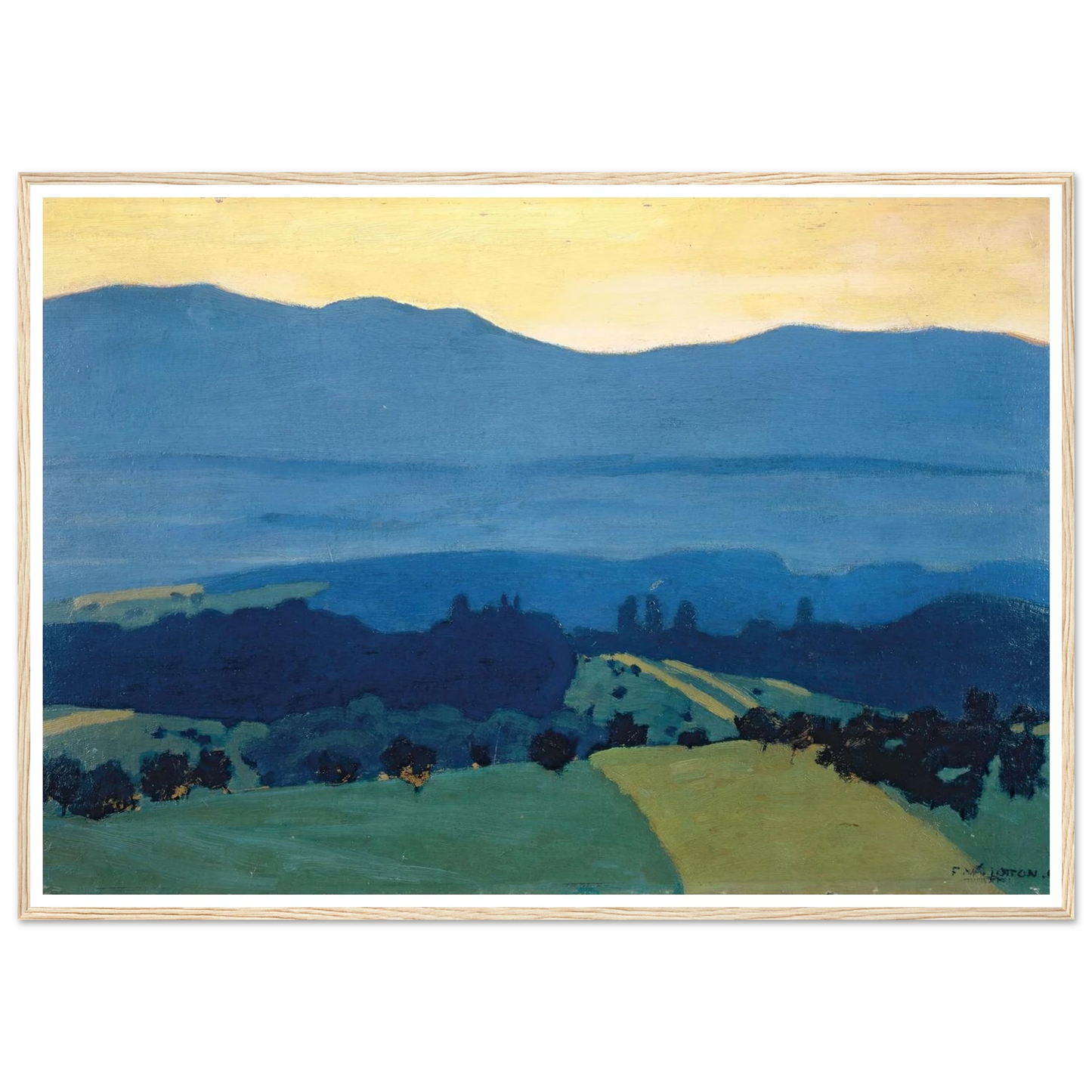Landscape in the Jura Mountains near Romanel (1900) Art Print | Felix Vallotton-Quipham Collections