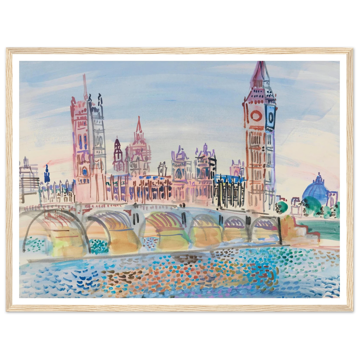 Londres, le Parlement (1930) Art Print | Raoul Dufy-Quipham Collections