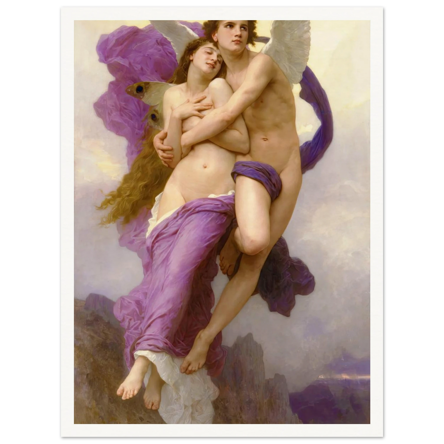 The abduction of Psyche (1895) Art Print | William Bouguereau-Quipham Collections